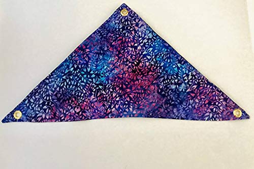 Blue Multi-colored Leaf Triangle