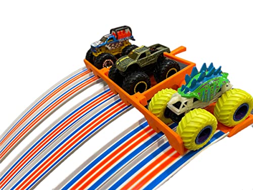 Hot Wheels Compatible 6-Lane Raceway Clamp with 8 Ft Track - Perfect for Kids' Car Racing Games & Birthday Party Activities