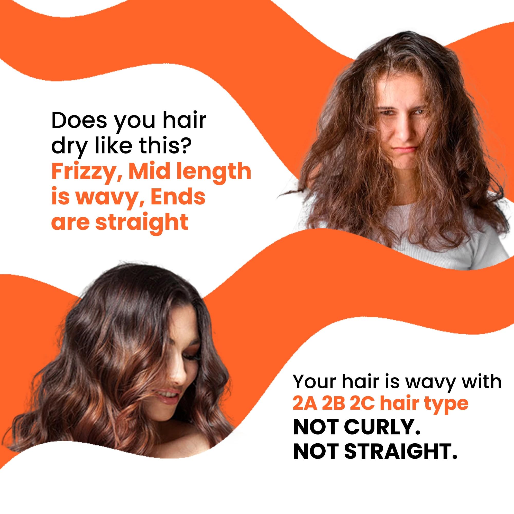 **Curlvana Hydrating Wavy Hair Conditioner for Curly Hair - Frizz Control, Volume & Shine | Wave Enhancement for 2A 2B 2C Curls | Men & Women | 150ml | Perfect for Daily Use & Salon Styling**