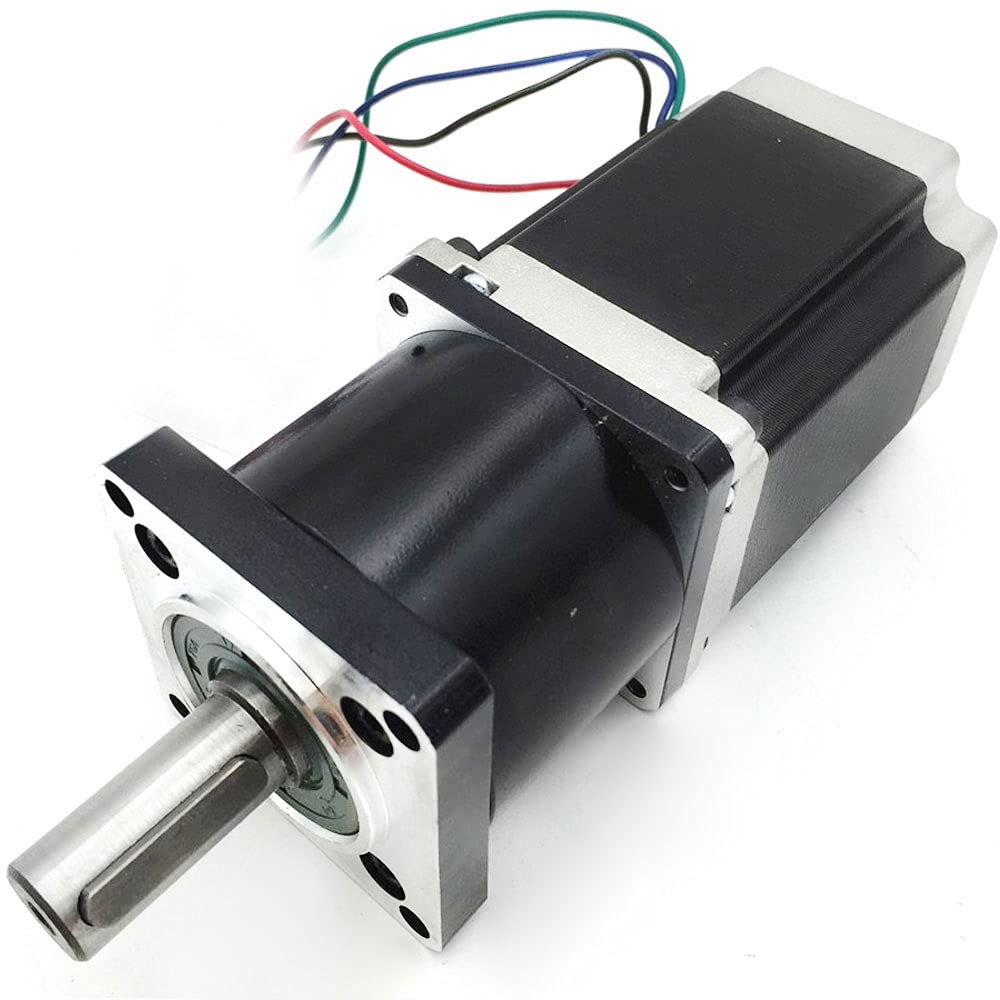 High Torque Nema 23 Stepper Motor with 50:1 Planetary Gearbox - 3A 1.1Nm CNC Motor & Stage II Gear Reducer for 3D Printers, Lathes, CNC Machines - Perfect for Precision Motion Control in DIY Robotics and Automation Projects