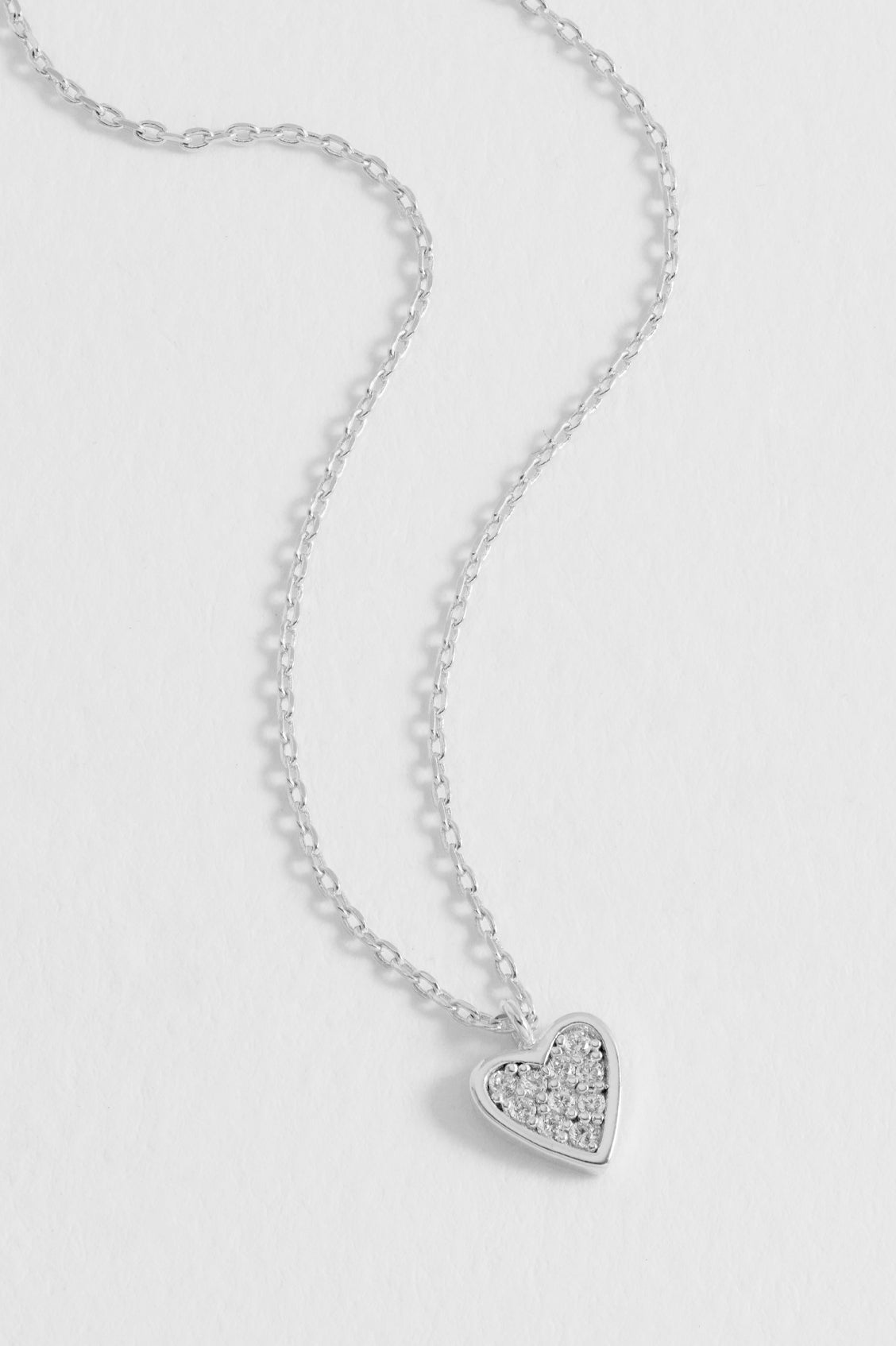 Pave Mini Heart Necklace - Dainty Gold/Silver Cubic Zirconia Pendant for Women - Perfect for Valentine's Day, Anniversary & Everyday Elegance