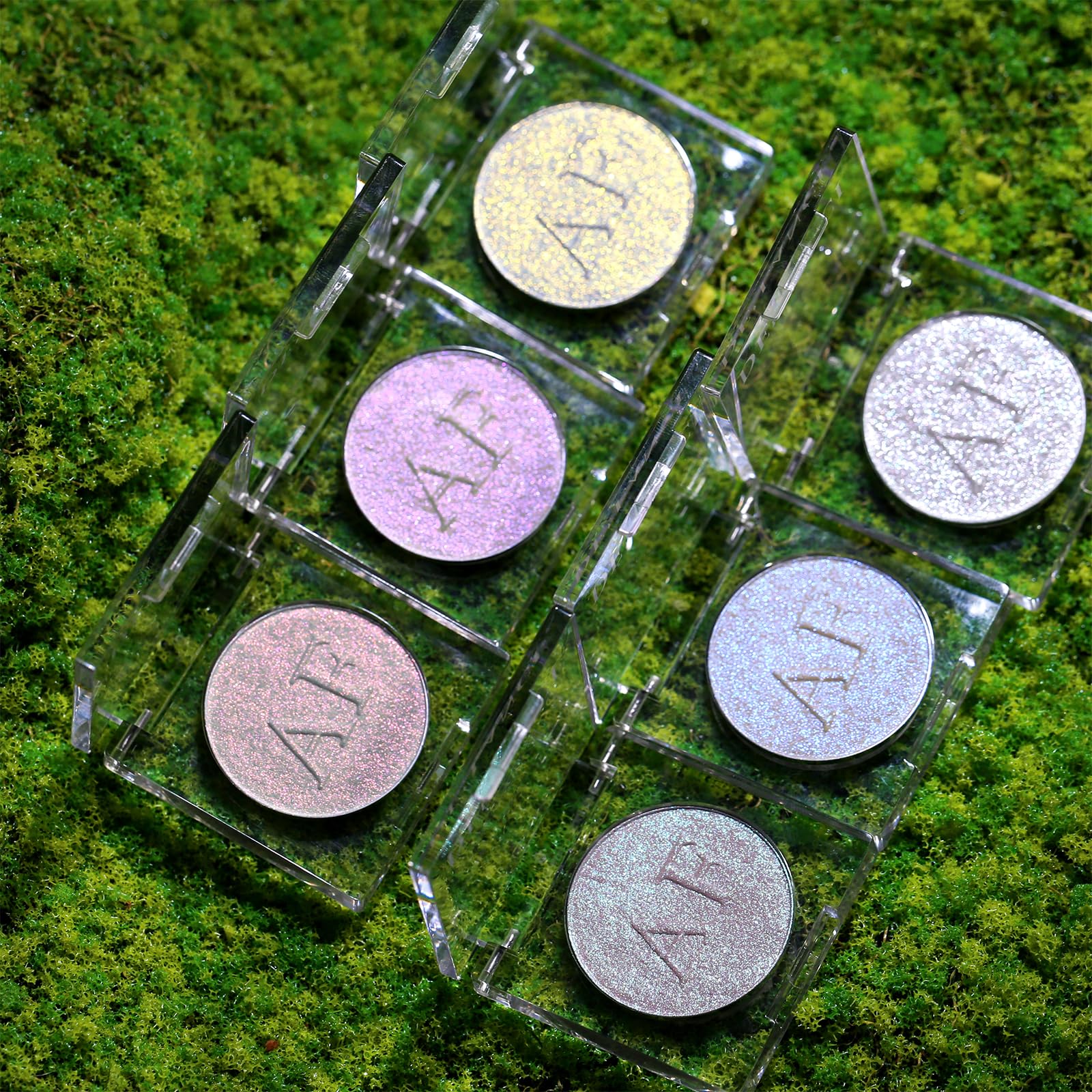 Duochrome Highlighter Makeup - Chameleon Holographic Mineral Powder for Face & Body | Waterproof Blue Purple Glow | Silky Smooth Shine | #05 | Perfect for Festival Makeup, Night Out Glam & Photoshoot Looks