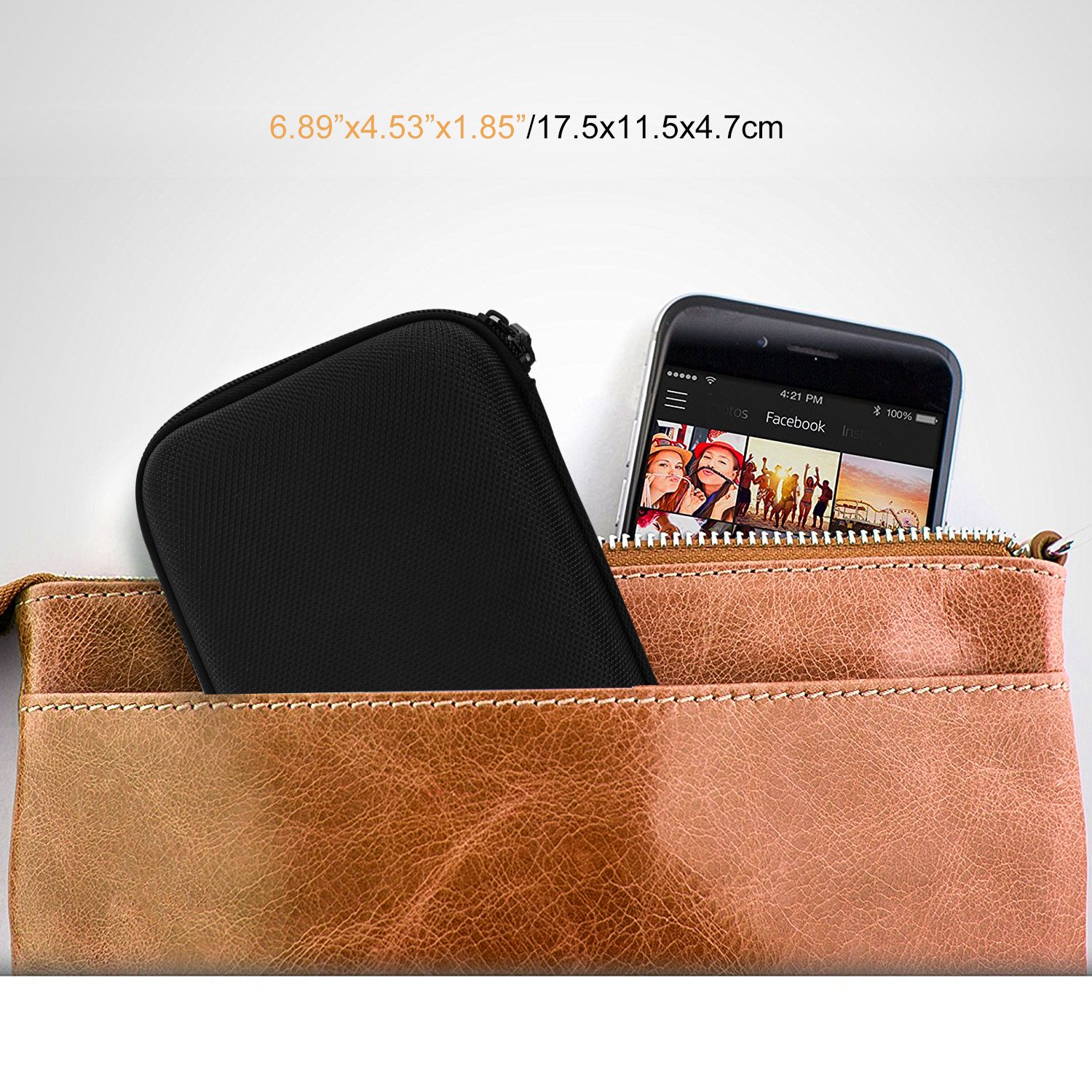 MoKo 5-Inch GPS Carrying Case - Hard Shell Protective Pouch for Garmin/TomTom/Magellan GPS Navigators (5