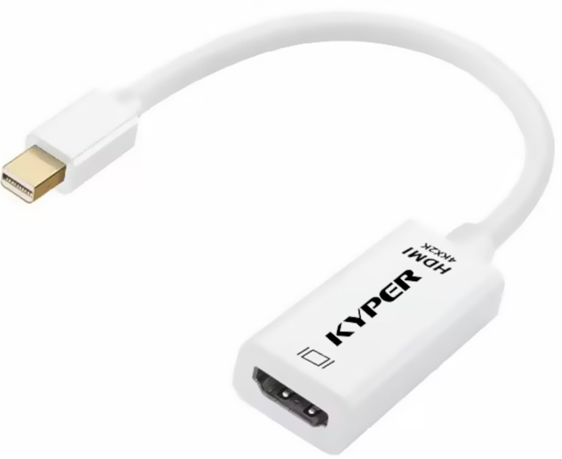 4K Mini DisplayPort to HDMI Adapter - 1 Pack MDP to HDMI Converter for MacBook Pro, MacBook Air, Mac Mini, Surface Pro | Thunderbolt Compatible | Ideal for Home Office, Gaming & Presentations