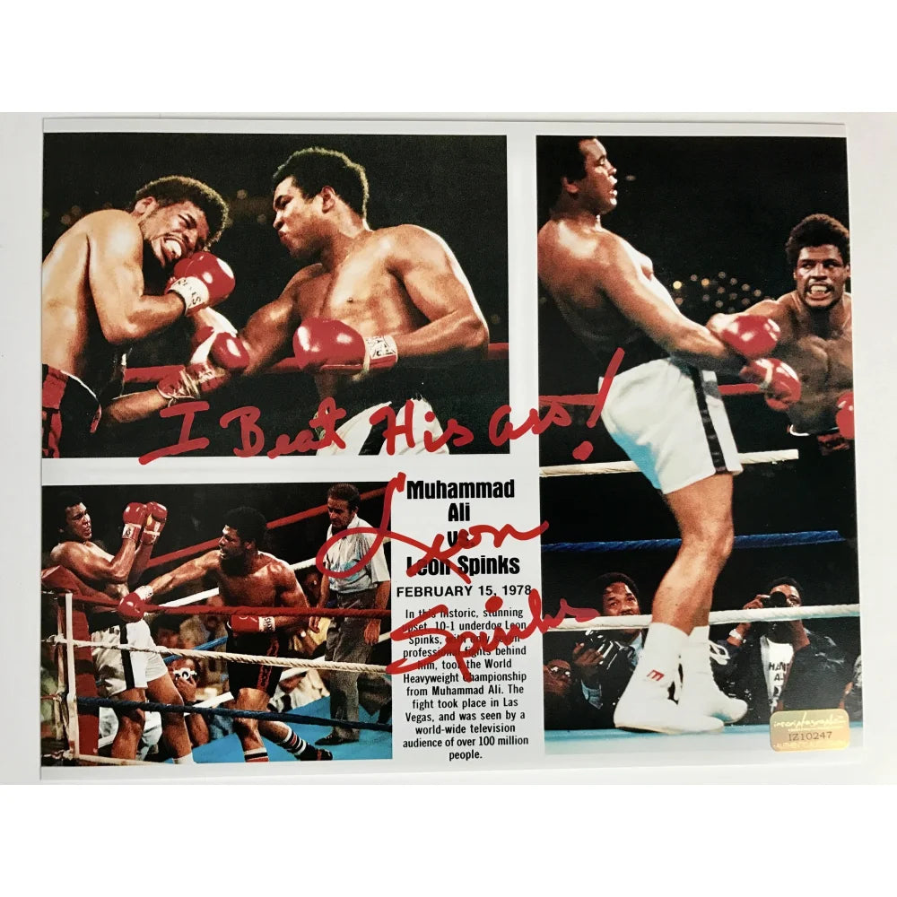 Leon Spinks Signed 8x10 Photo - 