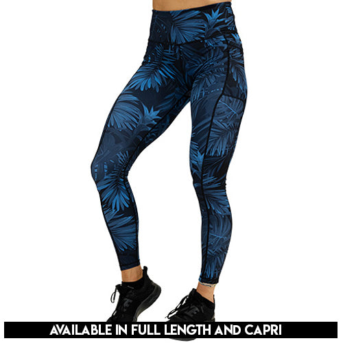Summer Nights Leggings - High Waist Yoga Pants for Women, Breathable Workout Leggings with Pockets - Perfect for Yoga, Running, Gym & Lounge Wear