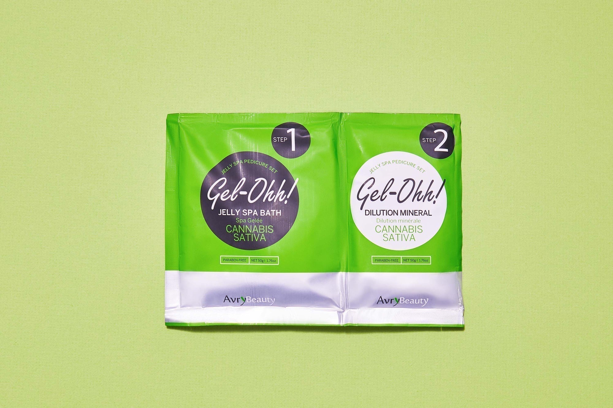 Avry Beauty Gel Ohh! Jelly Spa Pedicure Bath with Cannabis Sativa - Hydrating Foot Soak for Soft Skin, Relaxing At-Home Spa Treatment for Women & Men