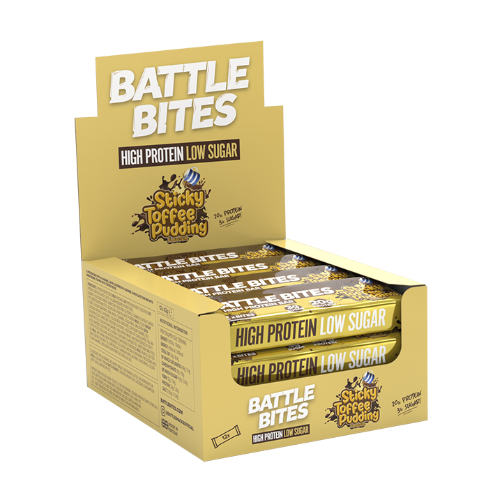 Battle Bites Protein Bars - High Protein Low Sugar Snack Bars (12 Pack, 62g Each) - Variety Pack All Flavors - Perfect for Gym, Hiking & On-the-Go Energy Boost