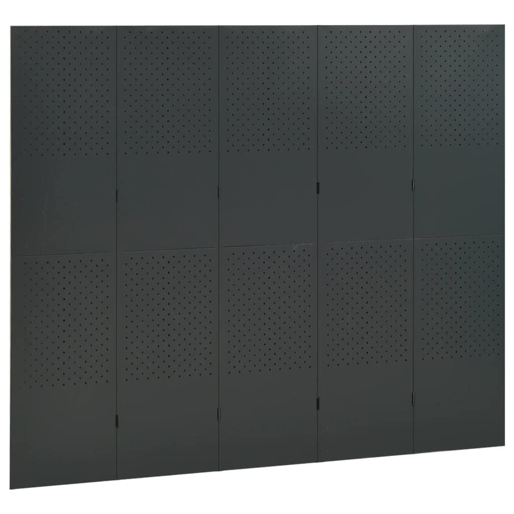 5-Panel Folding Room Divider Privacy Screen - 78.7
