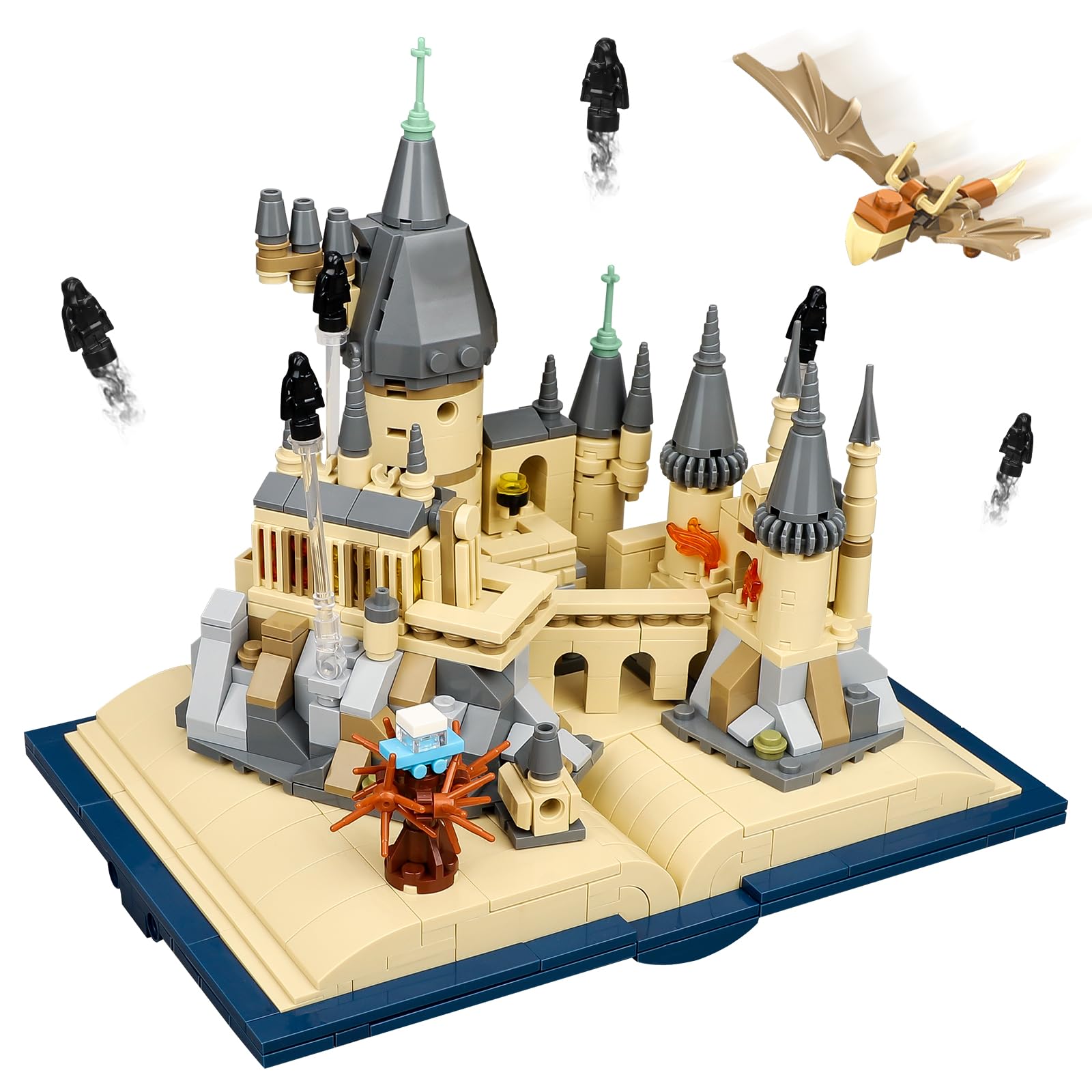 Harry Potter Hogwarts Castle Building Blocks Set - 727 PCS STEM Educational Toy for Kids Ages 8-14, Boys & Girls Birthday Gift, Lego-Compatible Collectible Display Model - Perfect for Creative Play, STEM Learning, and Harry Potter Fans Collection