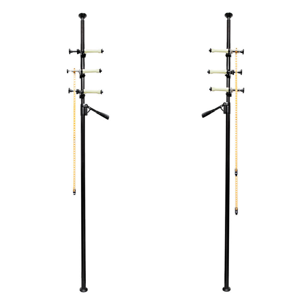 Autopole with 3 Pairs of Expansion Drive Shafts & 3 Pairs of Background Hooks - Professional Photography Support System for Studio Backdrops and Lighting Setup