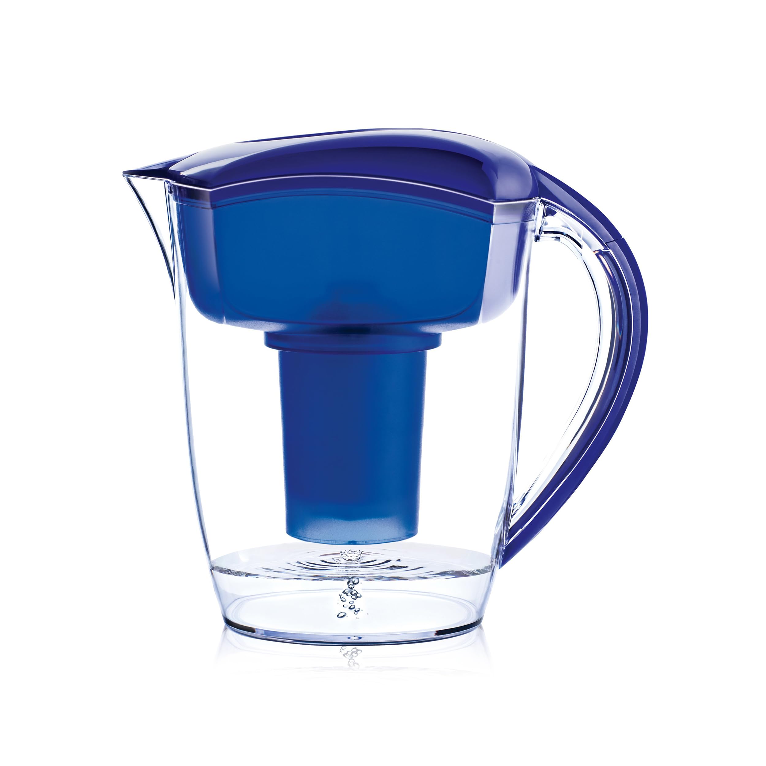 Santevia Classic Alkaline Water Filter Pitcher - 9 Cup BPA-Free Water Filtration System for Home | Removes Chlorine, Lead & Impurities | Perfect for Kitchen, Office & Emergency Preparedness