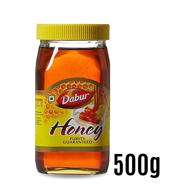 Pure Dabur Honey - 500g | 100% Natural & Unprocessed | Perfect for Tea, Baking & Healthy Breakfast | USDA Certified | Free from Additives & Preservatives