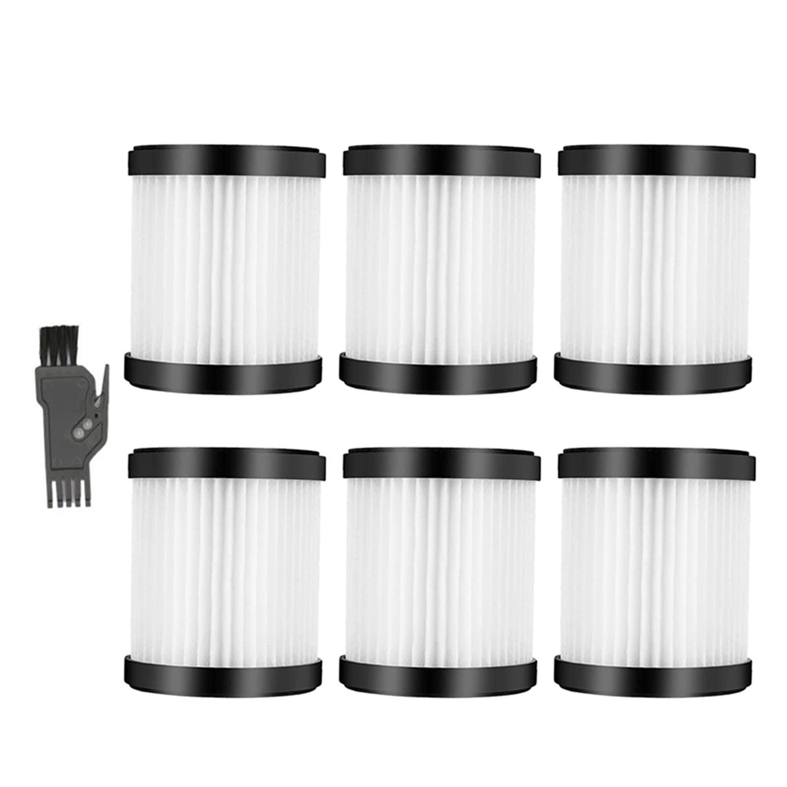 MOOSOO XL-618A HEPA Vacuum Filters 6 Pack - Gold for Kitchen Cleaning