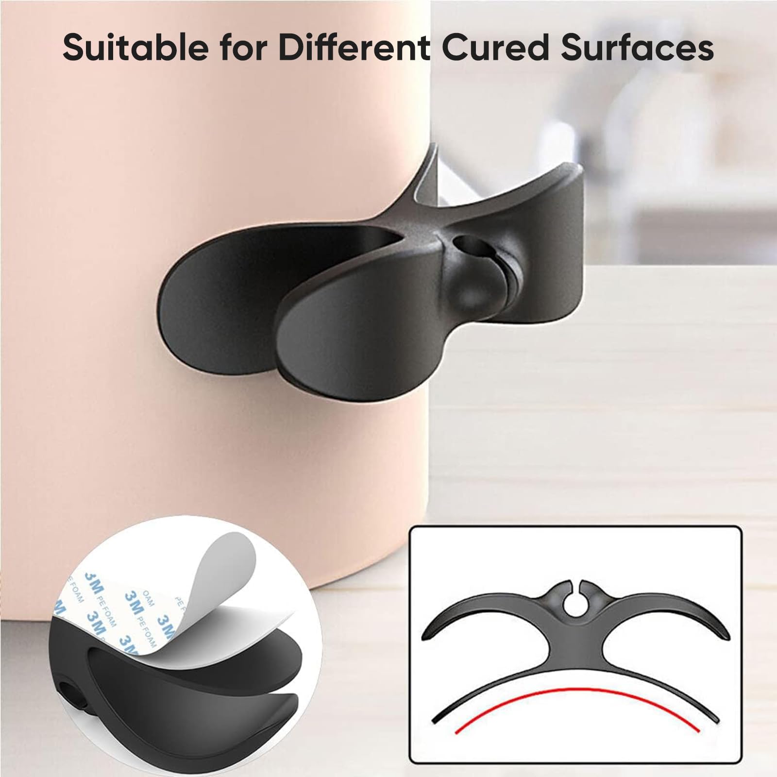 6-Pack Kitchen Appliance Cord Organizer - Cable Wrap & Holder for Mixer, Blender, Coffee Maker, Pressure Cooker, Air Fryer - Keep Countertops Tidy & Safe for Small Kitchen Organization