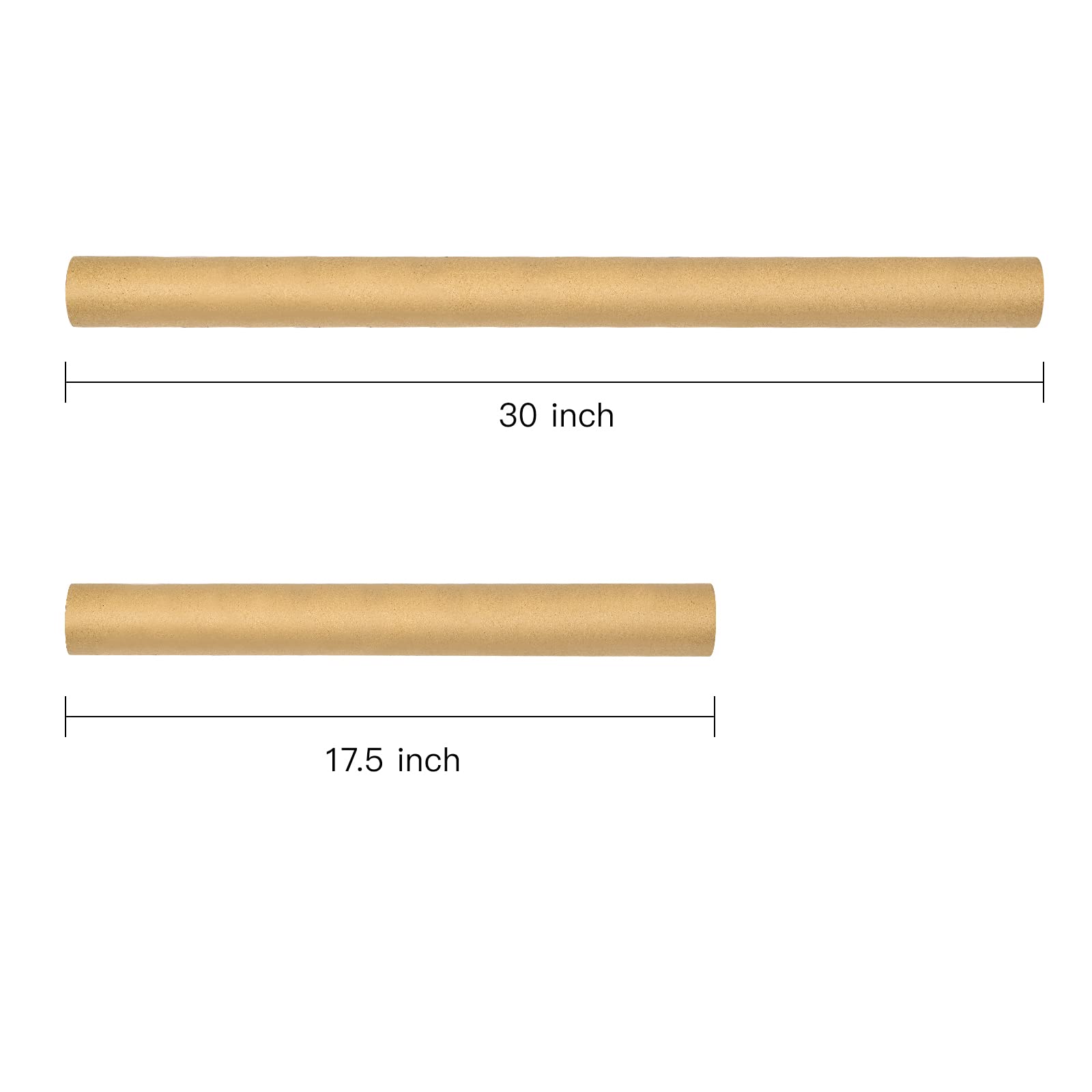 Colorful Kraft Wrapping Paper for Birthdays - 4 Rolls (30