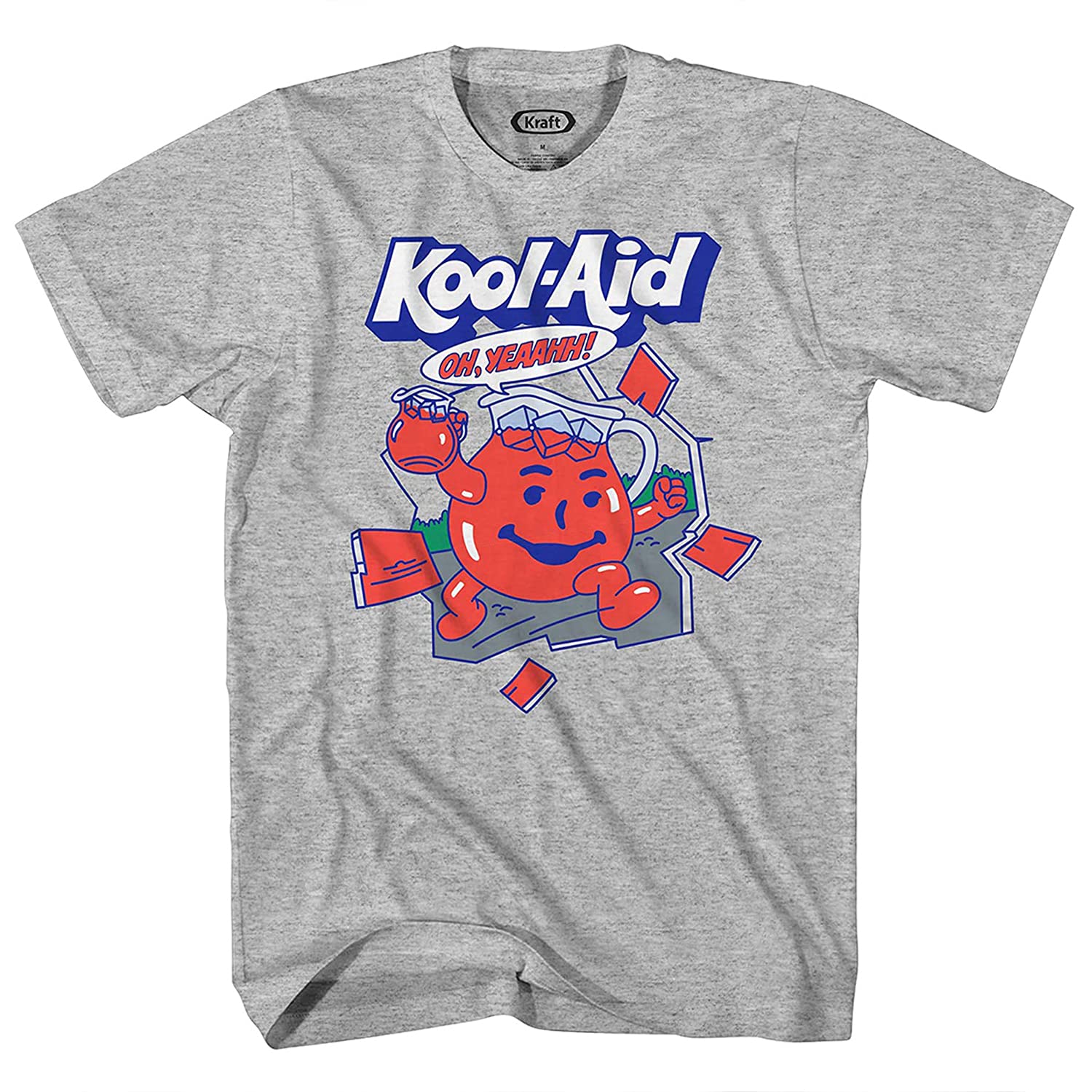 Kool-Aid Men's 'Oh Yeah' Graphic T-Shirt - Fun Drink Mix Inspired Casual Tee for Parties, Gaming & Pop Culture Fans