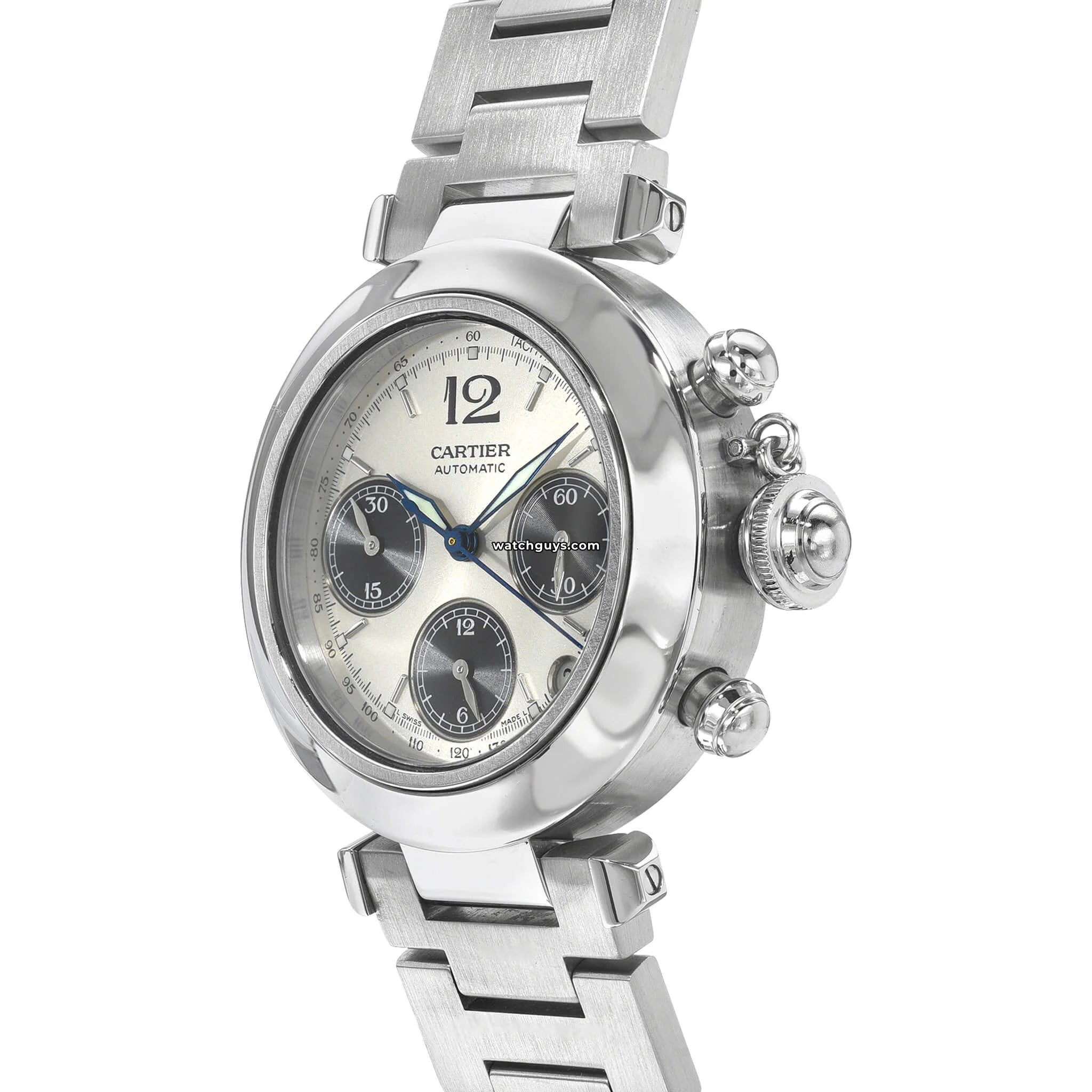 Cartier Pasha Chronograph Men's Watch W31048M7 - Luxury Automatic Timepiece for Business & Formal Occasions