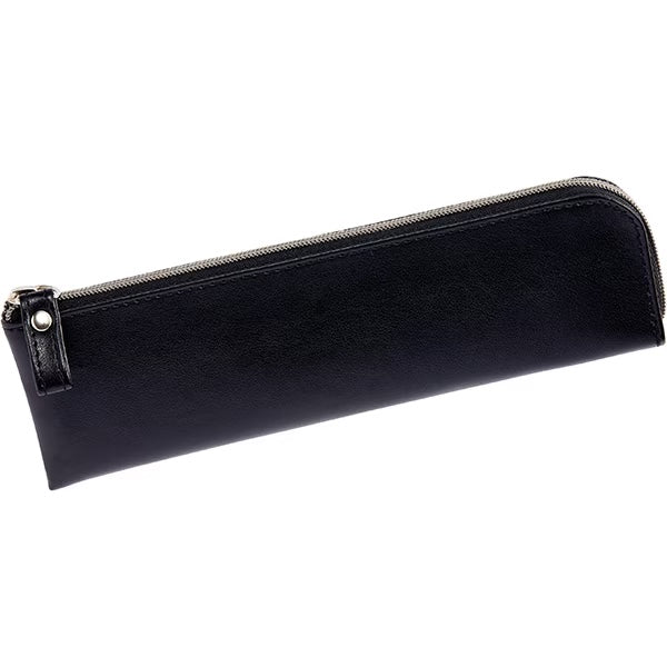 Gloire Flat Pen Case - Premium Leather Pencil Holder for Students & Professionals - Perfect for Office, School & Travel Organization