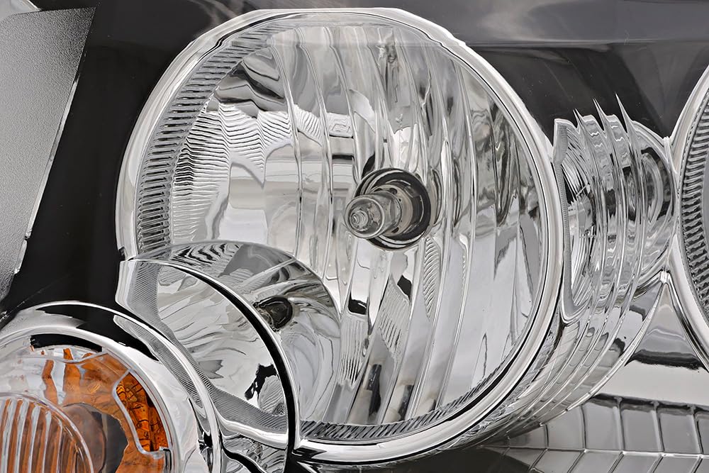 Jeep Compass Headlights Replacement Set - Compatible with 2011 2012 2013 Models - Halogen Driver & Passenger Side Lamps - Perfect for Night Driving & Off-Road Adventures