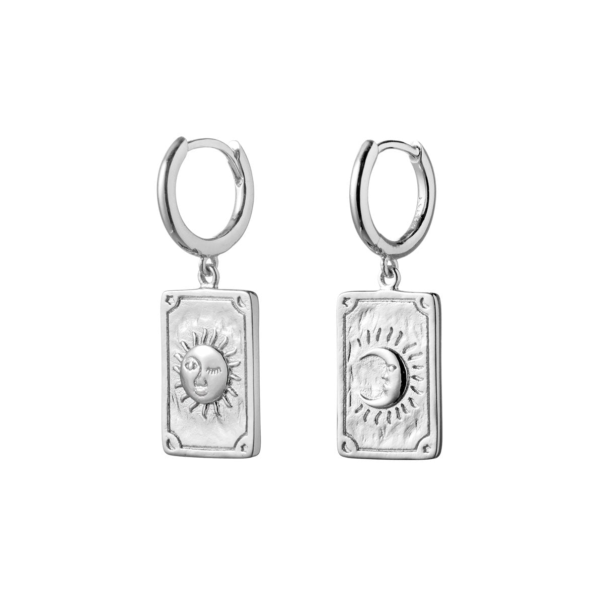Sun and Moon Tarot Huggies - Mystical Astrology Inspired Earrings for Women | Perfect for Tarot Readings, Spiritual Healing & Boho Fashion Accessories