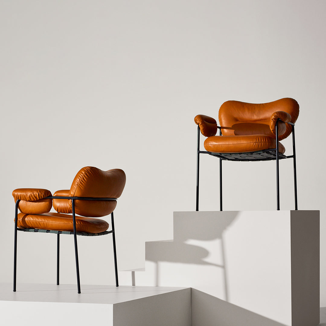 Bollo Modern Dining Chair - Sturdy Wooden Kitchen Chair with Upholstered Seat - Perfect for Dining Room, Kitchen, and Home Office