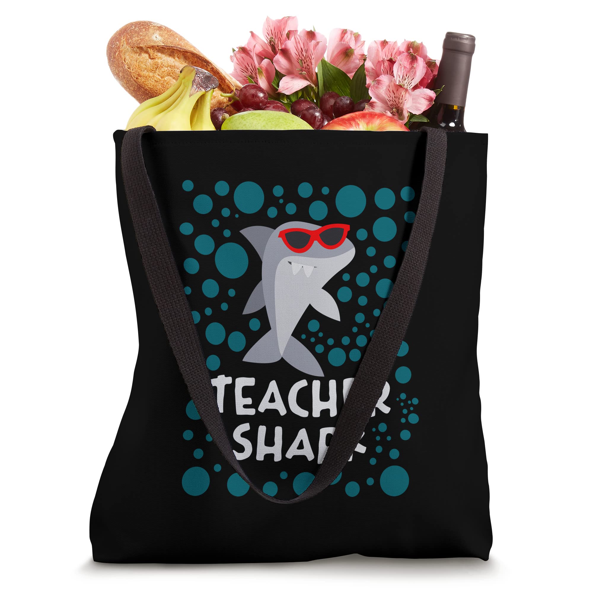 Funny Shark Tote Bag for Teachers - Perfect School & Beach Day