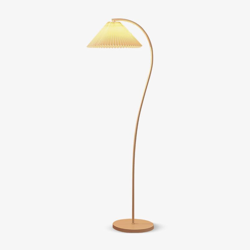 Crescini Pleated Floor Lamp - Modern LED Standing Light for Living Room, Bedroom & Office - Adjustable Brightness & Stylish Home Decor