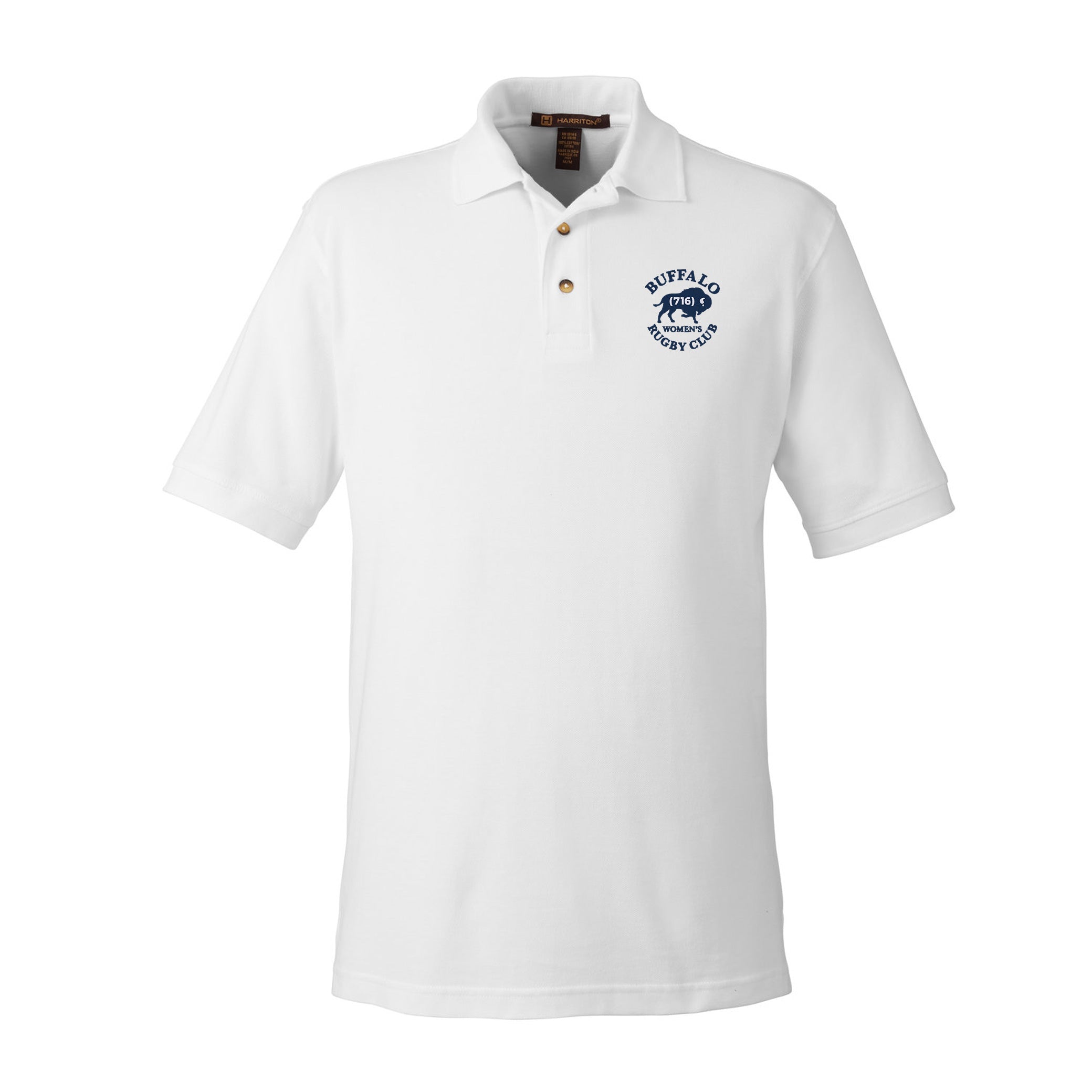 Buffalo WRC Ringspun Cotton Polo Shirt for Men - Comfortable & Breathable Casual Wear for Golf, Office, and Outdoor Activities