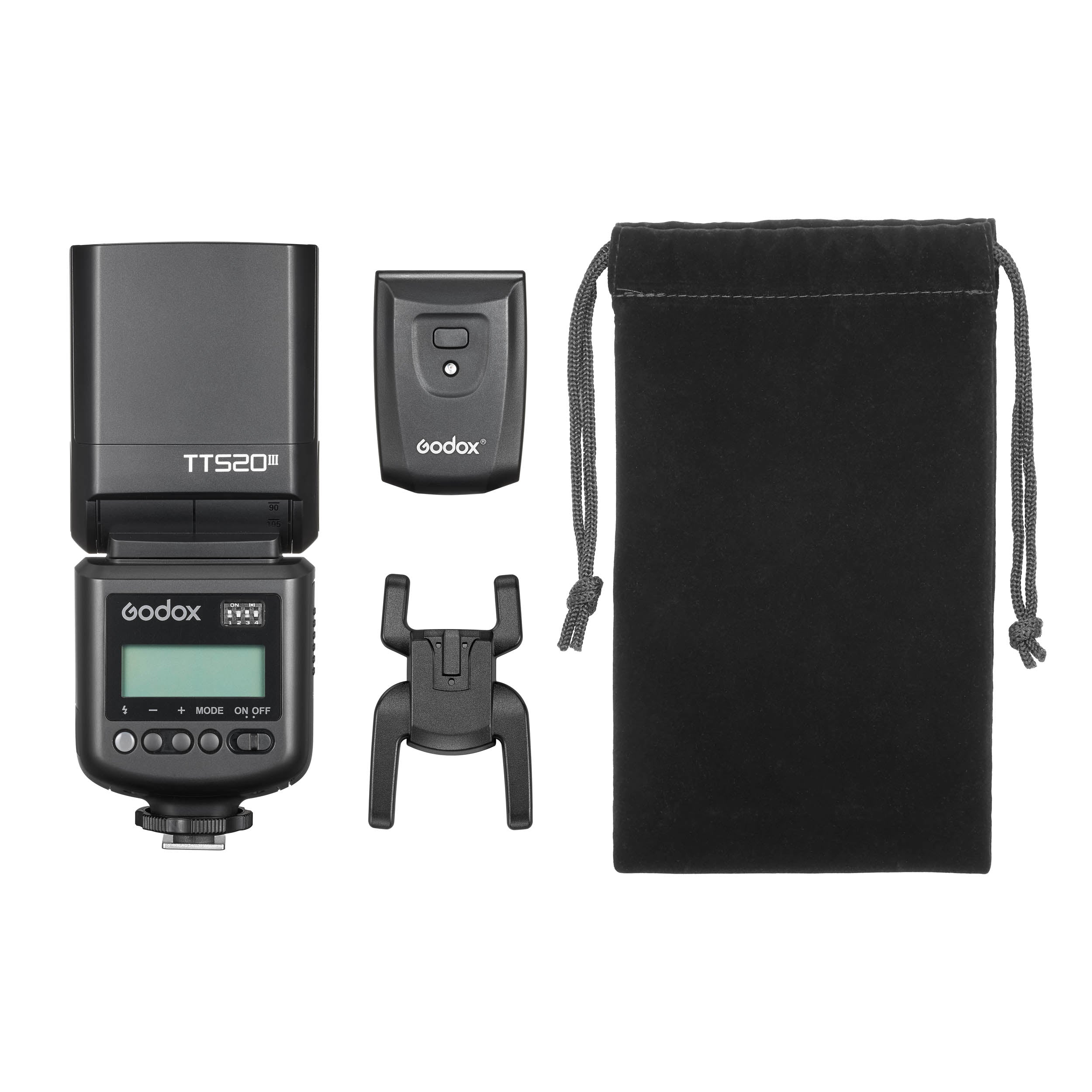 THINKLITE TT520III Professional Camera Flash Speedlite with 433MHz Wireless Trigger - Compatible with Canon Nikon Sony DSLR Cameras - Perfect for Wedding Photography, Portrait & Studio Lighting