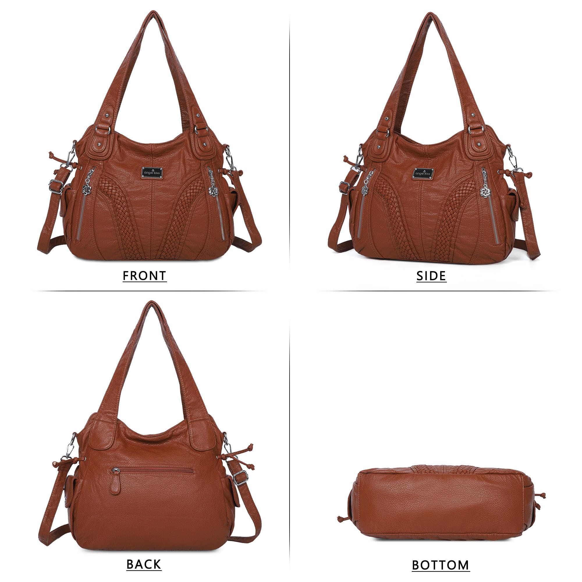 Stylish Women's Tote Shoulder Bag - Fashionable Synthetic Leather Handbag with Top Handle for Work, Travel & Daily Use | Washable Durable Purse for Women