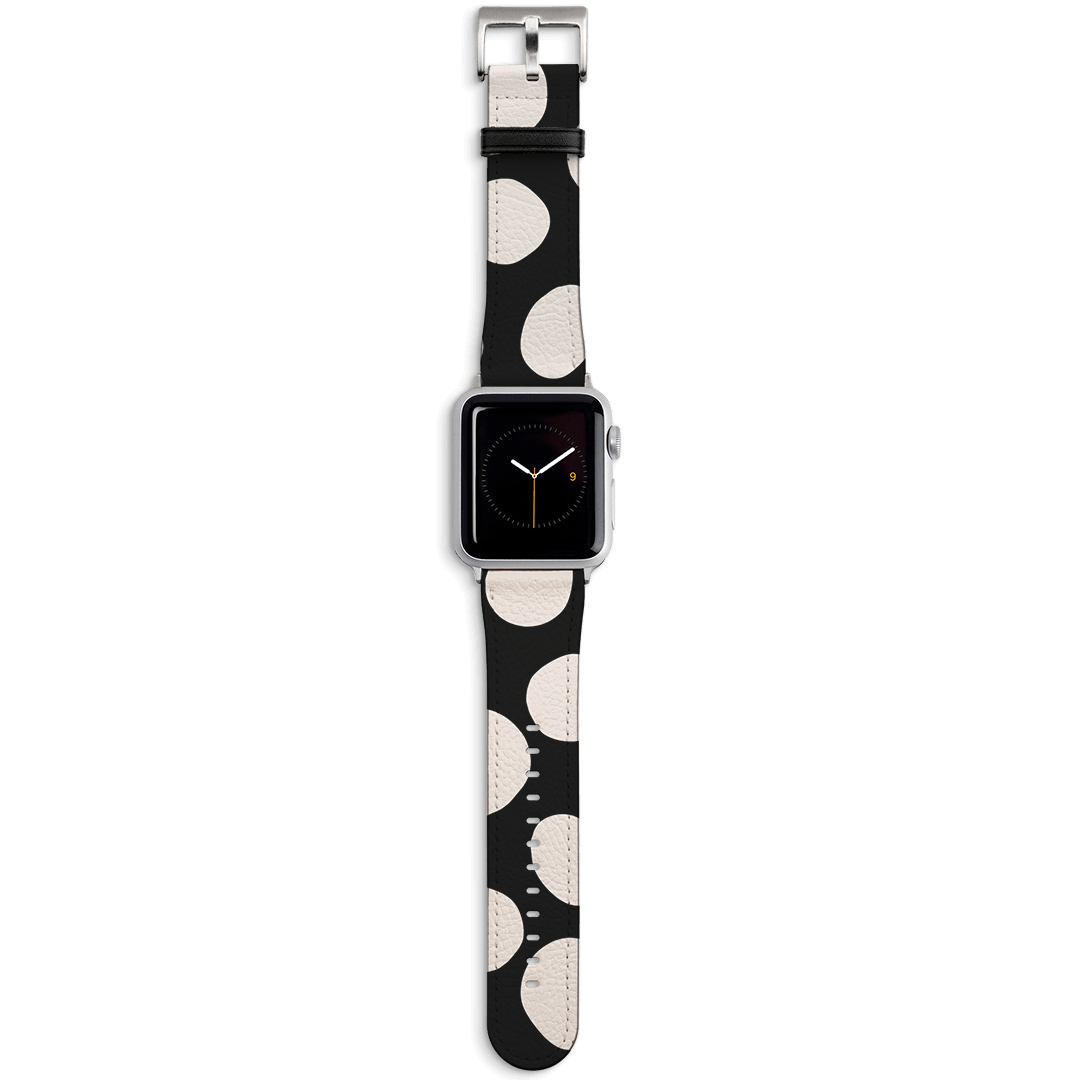Premium Pebbles Noir Apple Watch Band - Stylish & Durable Replacement Strap for Apple Watch Series 1-9 - Perfect for Workouts, Daily Wear & Fashion Accessories