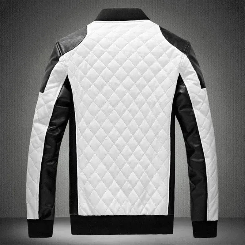 Men's Genuine Leather Motorcycle Jacket - Stylish & Durable Biker Jacket for Riding & Outdoor Adventures