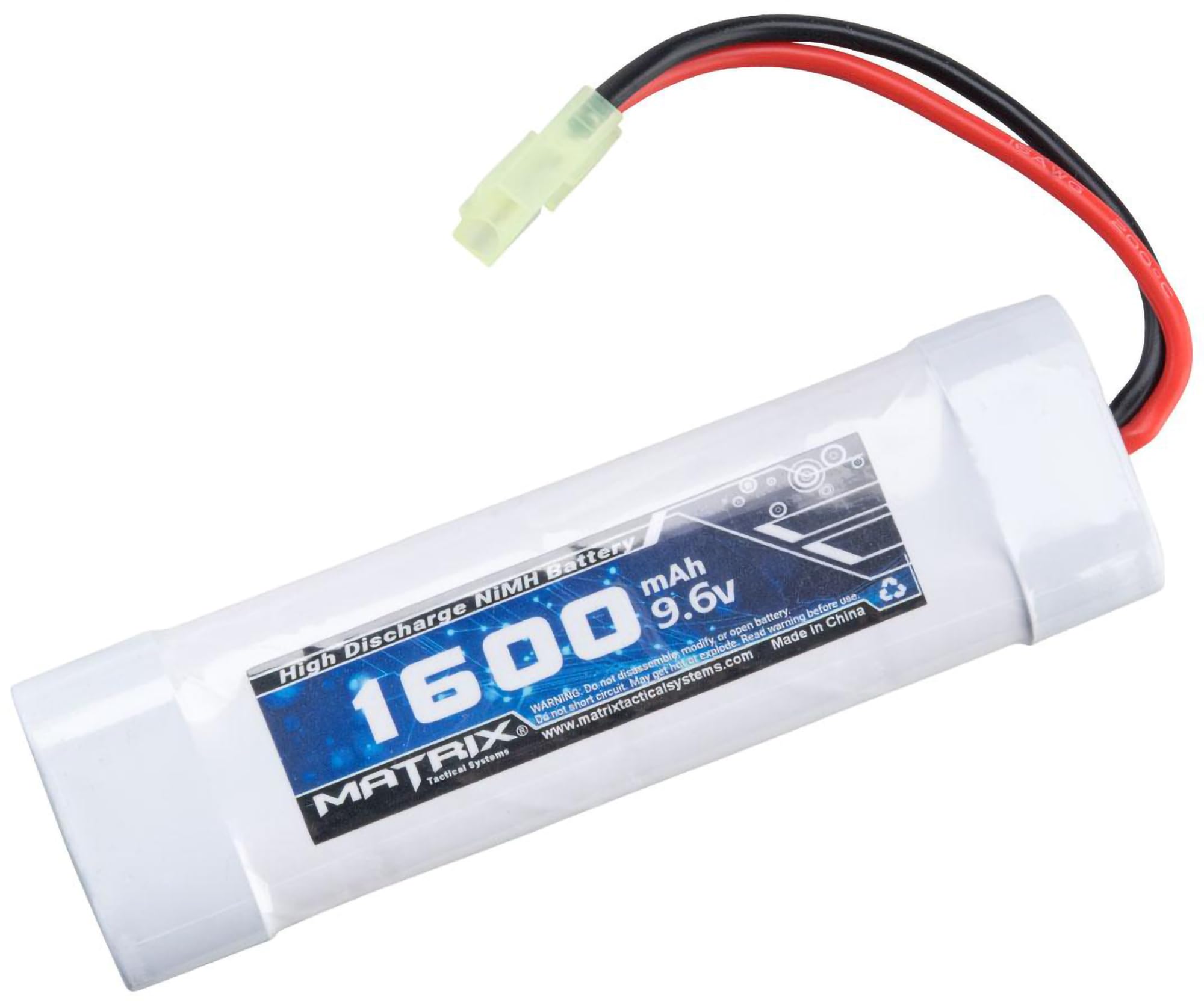 Matrix High Output Small Type Airsoft NiMH Battery for AEG Rifles & Pistols - Evike Airsoft - Perfect for Outdoor Skirmishes & Target Practice