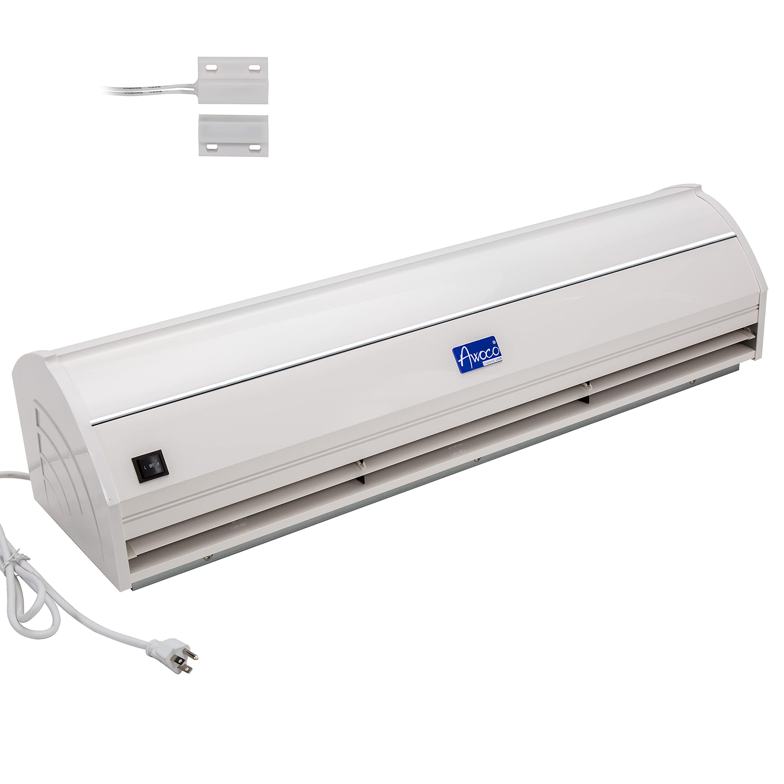 Awoco 36-Inch 2-Speed 900 CFM Commercial Air Curtain for Doors - Magnetic Door Switch for Easy Installation - Ideal for Restaurants, Retail Stores & Offices