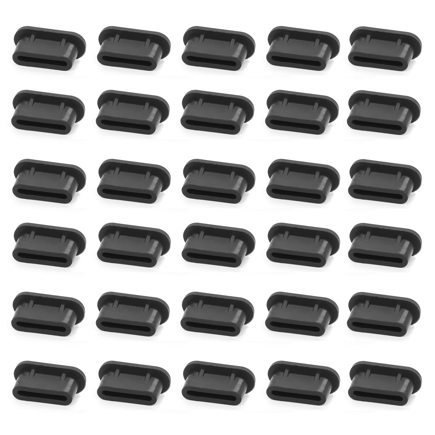 30 Pack USB C Dust Plug Cover - Silicone Protectors for USB Type C Port - Anti Dust Plug Cover (USB C Plug) - Perfect for Phones, Tablets, Laptops & More