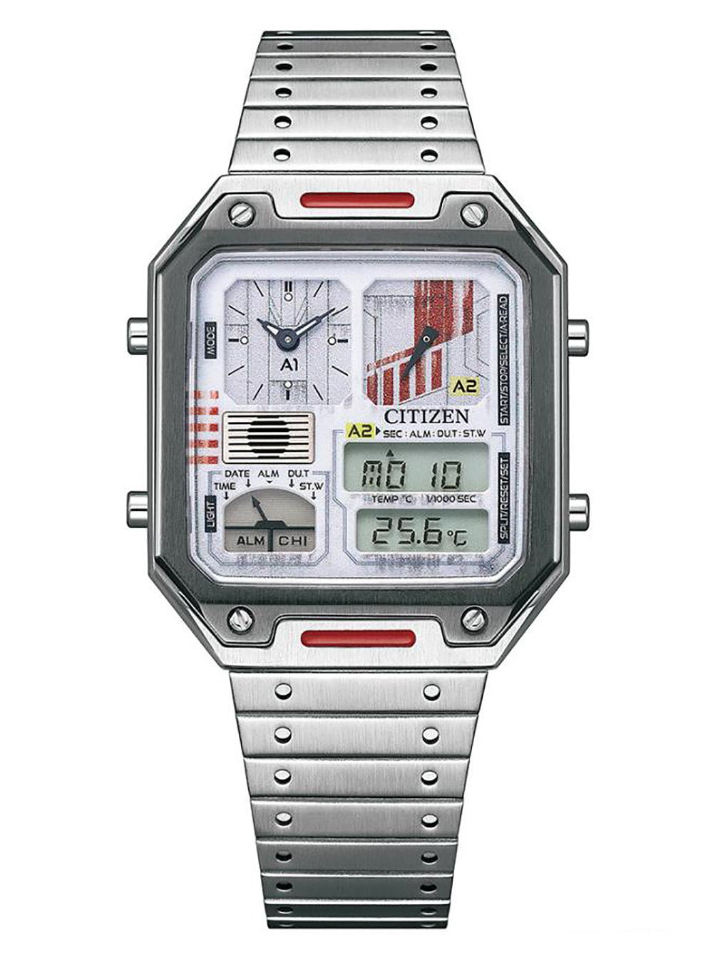CITIZEN Eco-Drive X Wing JG2131-51H Limited Edition Men's Watch with Thermo Sensor - Japan JDM Movement - Perfect for Collectors & Aviation Enthusiasts