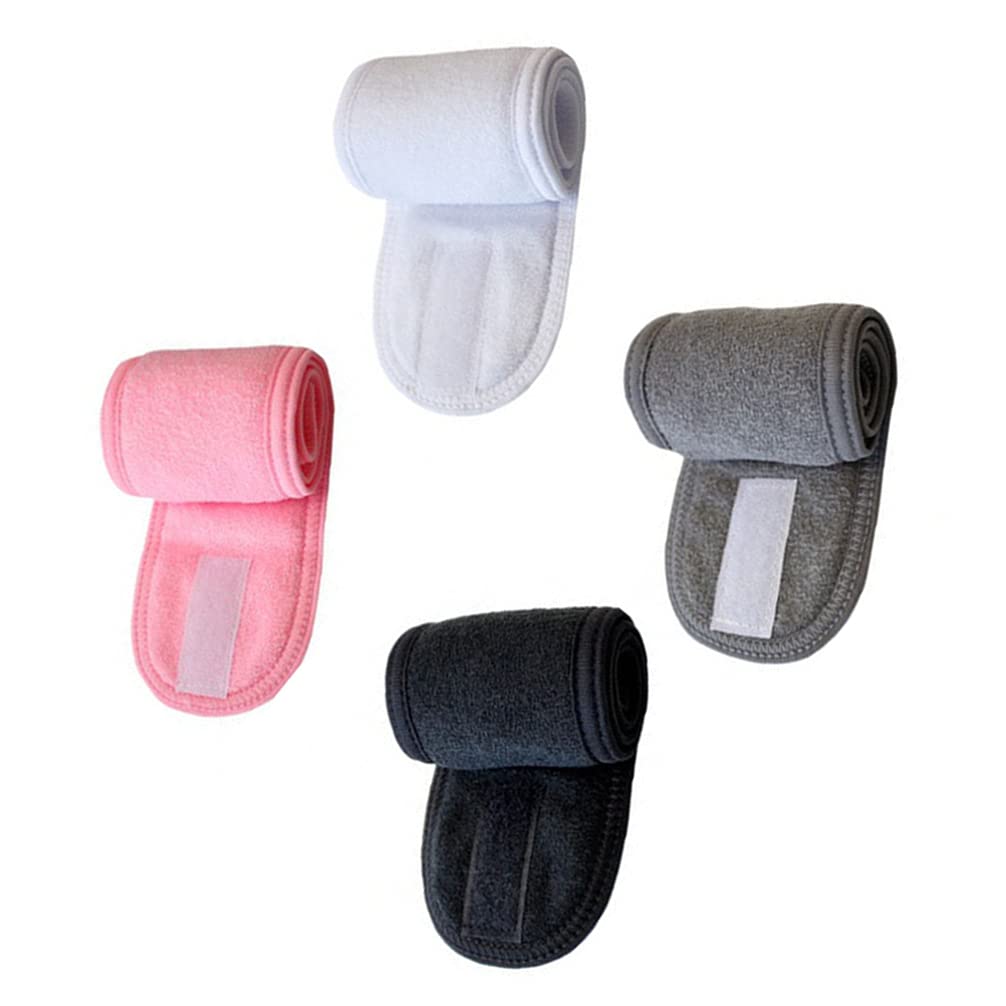 FOMIYES 4-Pack Soft Fabric Headbands for Men - Skin Care, Yoga, Workout & Sports - Breathable & Comfortable Hair Bands for Gym, Running, and Daily Use