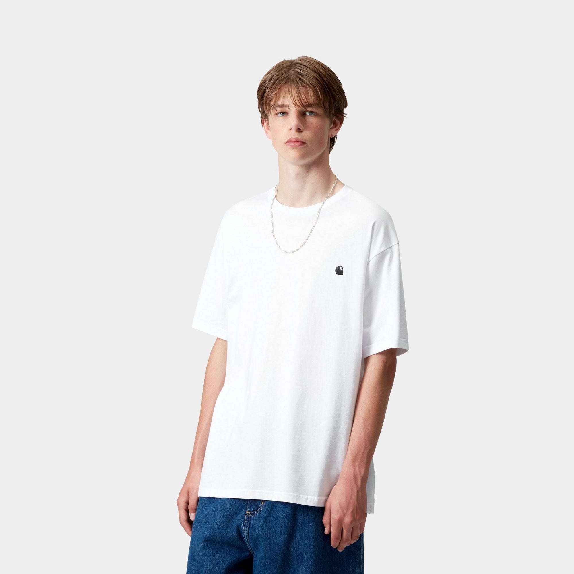 Madison T-Shirt for Men & Women - Soft Cotton Short Sleeve Tee in White & Black - Casual Wear, Street Style, Everyday Outfit