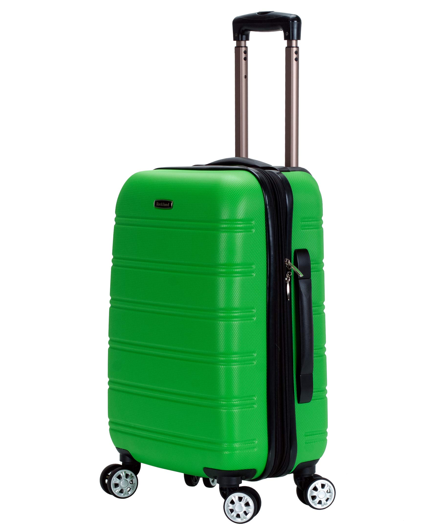 Rockland Melbourne 20-Inch Expandable Hardside Spinner Luggage, Green Carry-On Suitcase - Perfect for Air Travel, Business Trips & Weekend Getaways