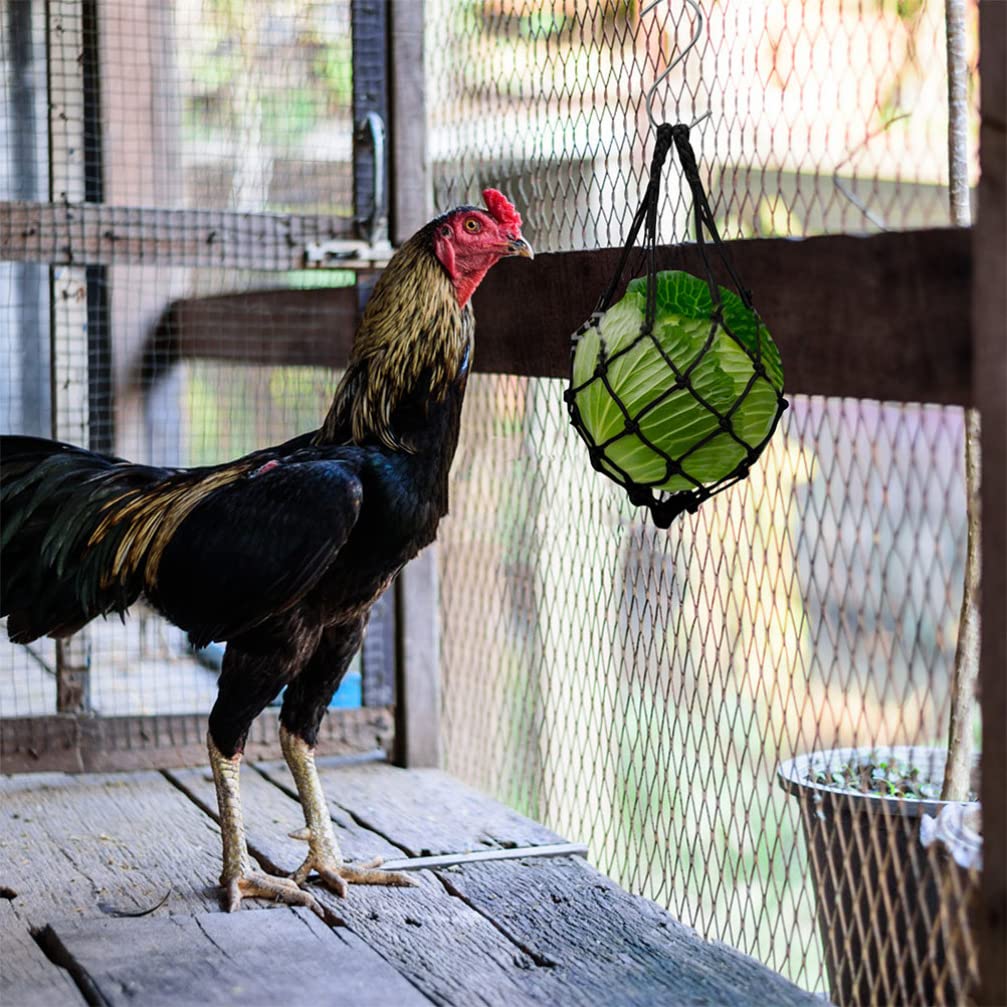 2pcs Stainless Steel Foraging Bag & Chew Toy for Cockatiels, Parakeets, and Birds - Durable Pet Feeder with Hooks for Chicken Coop & Feeding Rope - Perfect for Mental Stimulation and Playtime