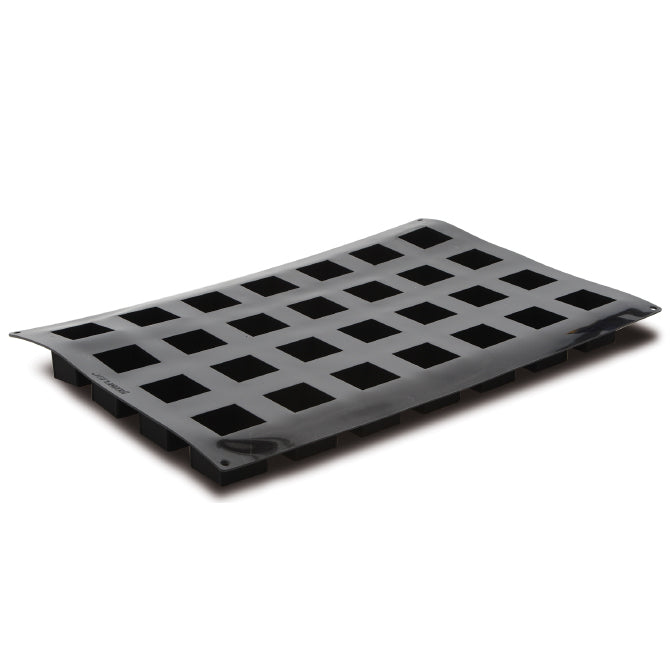 Pavoflex Silicone Cube Mold - 28 Cavity Indented Ice Cube Tray for Cocktails, Whiskey & Beverages - BPA Free Flexible Silicone Mold for Home Bar, Parties & DIY Crafts
