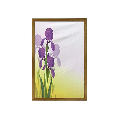 Violet Green and Yellow