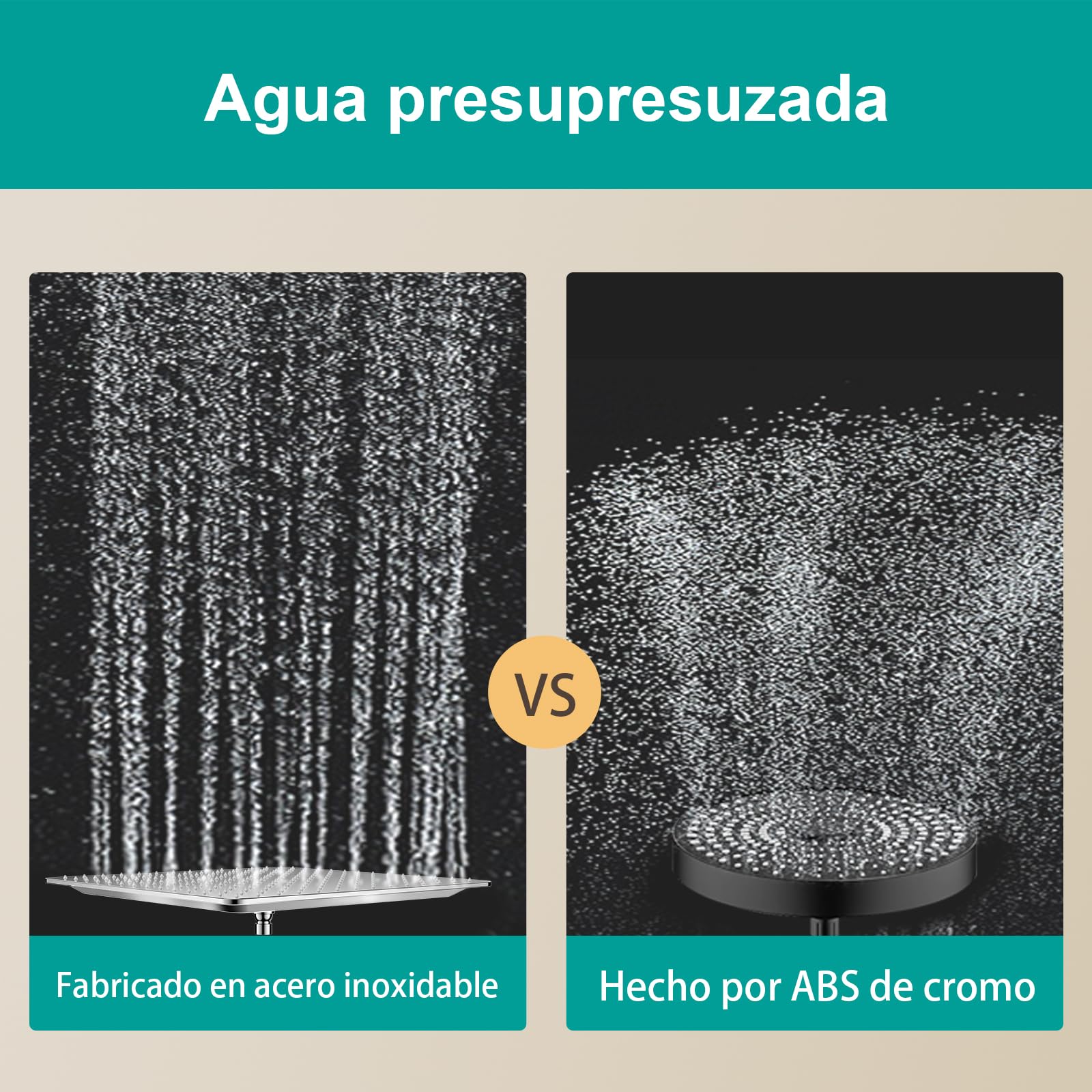 Premium All-Metal Rainfall Shower Head - Chrome Finish, 16 Inch - Universal Fit for Any Bathroom Decor - Perfect for Spa-Like Luxury Showers & Modern Bathroom Upgrades