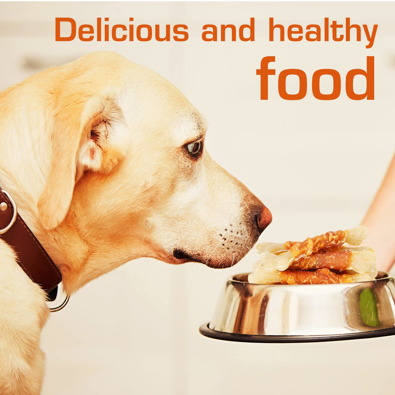 UrbanX HealthyBones Rawhide-Free Chicken Wrapped Sticks for Huskita & Large Mixed Breed Dogs – Soft Chewy Training Treats, 14 Count – Perfect for Reward-Based Training & Dental Health