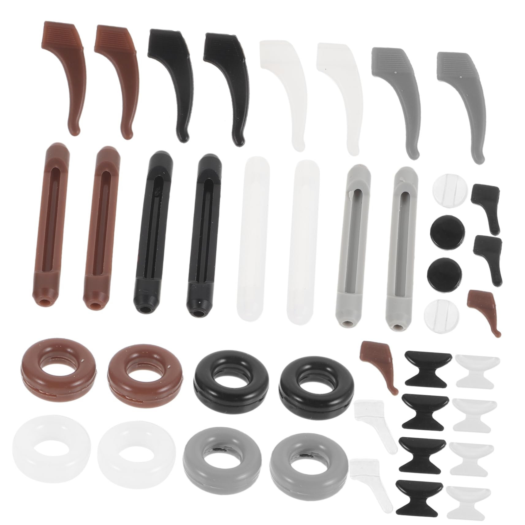 OSALADI Non-Slip Glasses Grips - Adjustable Silicone Nose Pads & Ear Hooks for Secure Fit | Anti-Slide Temple Tips & Interchangeable Accessories | Perfect for Sports, Reading & Everyday Comfort