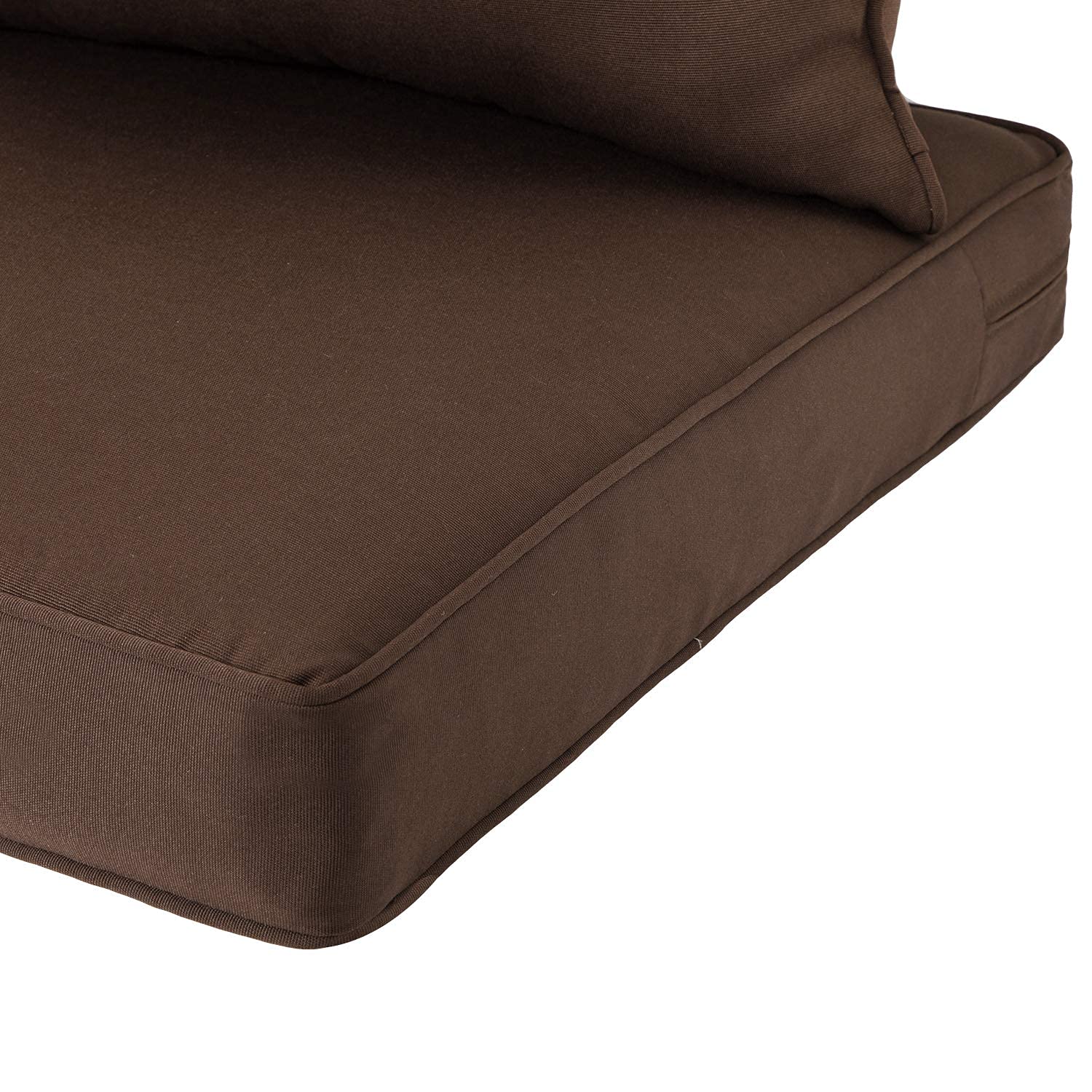 ARTPLAN All-Weather Indoor/Outdoor Chair Cushions Set - Deep Seat & Back Pillows for Patio Furniture - Perfect for Garden, Deck, Poolside & Porch Relaxation
