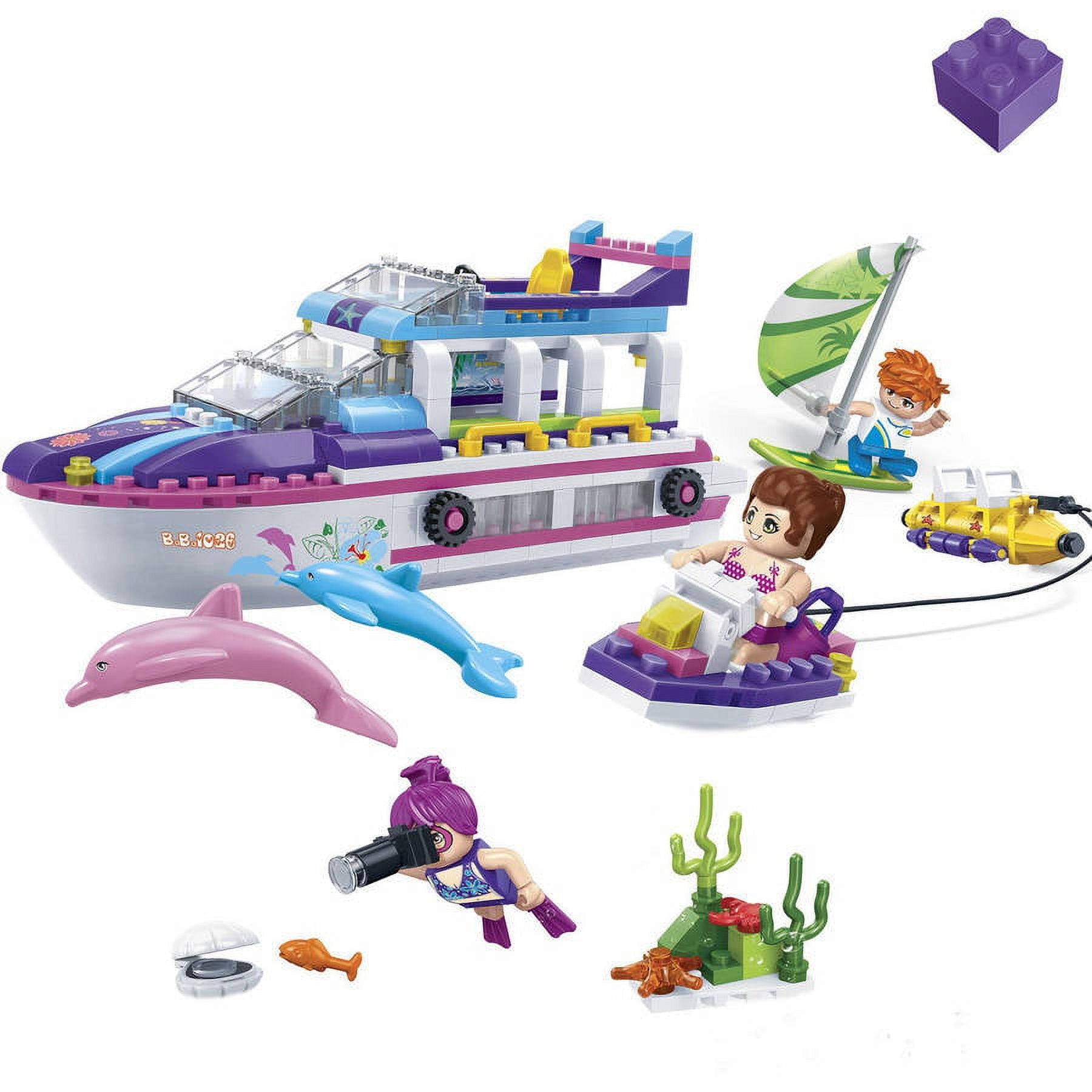 BanBao 325-Piece Beach Bonanza Water Fun Building Blocks Set - Creative STEM Toys for Kids, Perfect for Pool Parties, Summer Activities & Outdoor Play