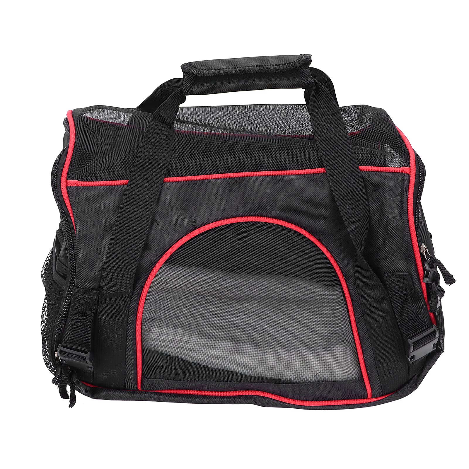 GLOGLOW Airline Approved Pet Carrier - Lightweight Travel Shoulder Bag for Dogs & Cats with Travel Supplies (Black, Large) - Perfect for Airplane Trips, Road Trips & Outdoor Adventures