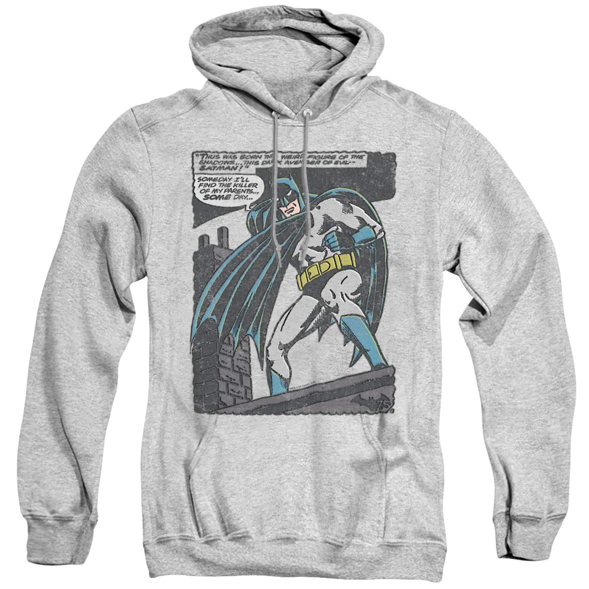 Trevco Batman Bat Origins Unisex Adult Pullover Hoodie | DC Comics Superhero Graphic Sweatshirt for Men & Women | Casual Wear, Cosplay & Gifts